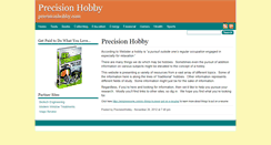 Desktop Screenshot of precisionhobby.com